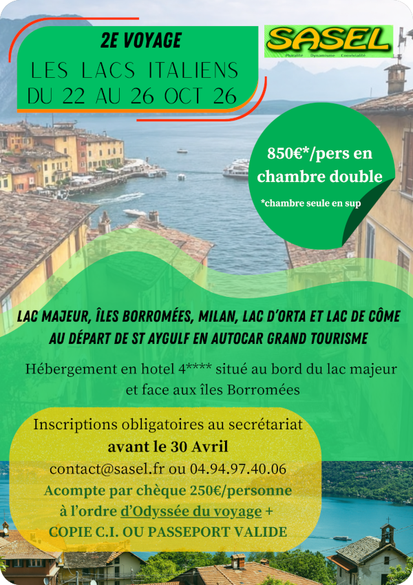 2e voyage lacs italiens